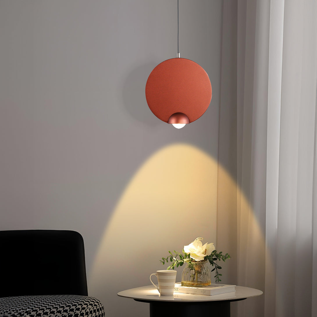 Disc-Shaped Pendant Light