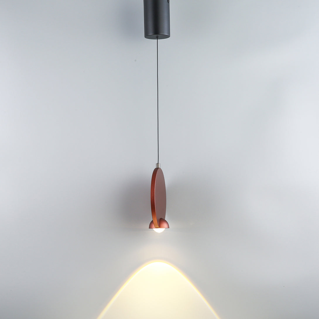 Disc-Shaped Pendant Light