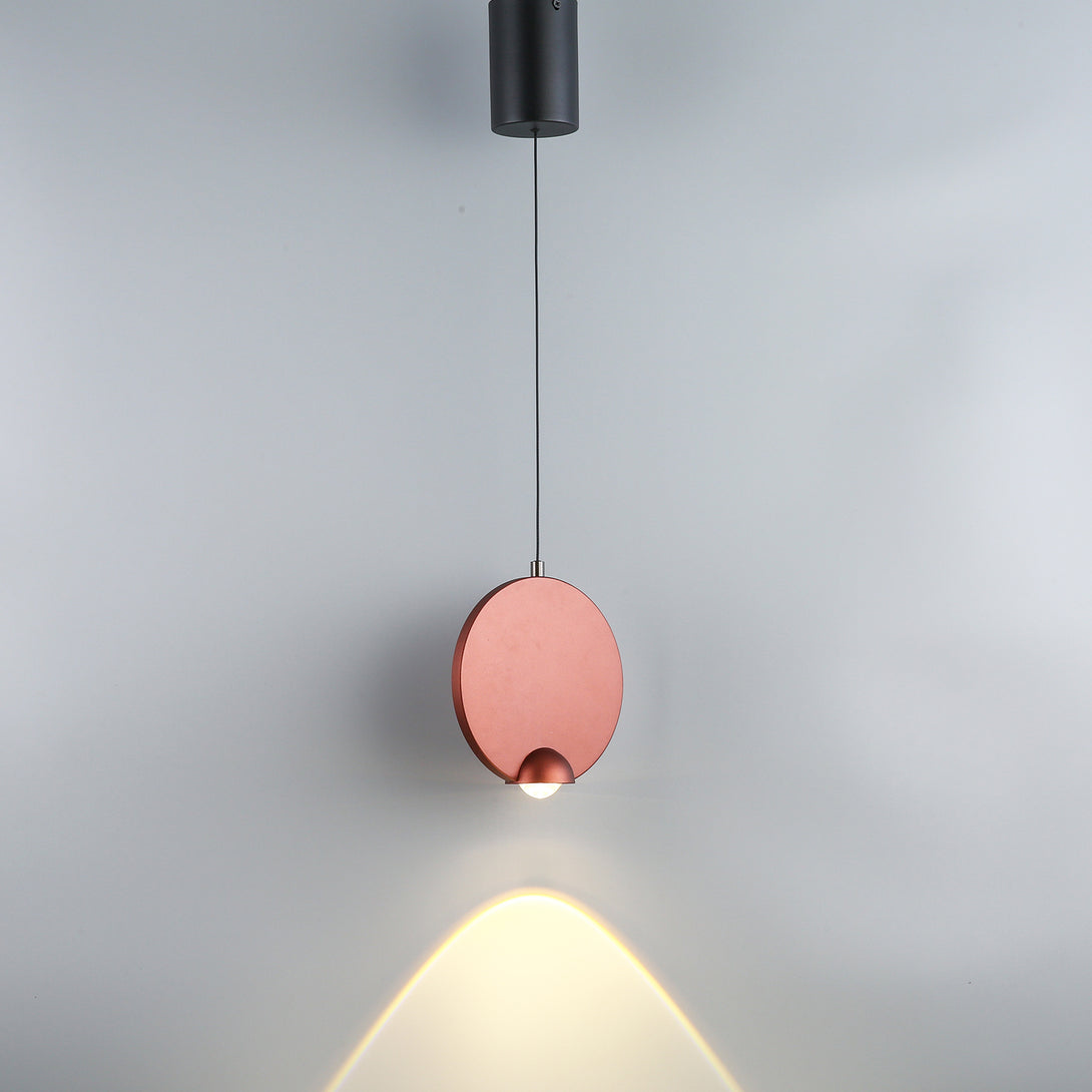 Disc-Shaped Pendant Light