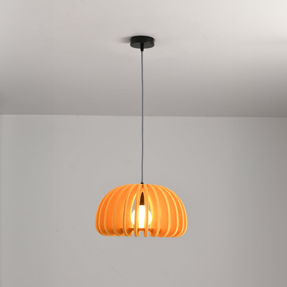 Elke Pumpkin Acoustic Pet Pendant Light