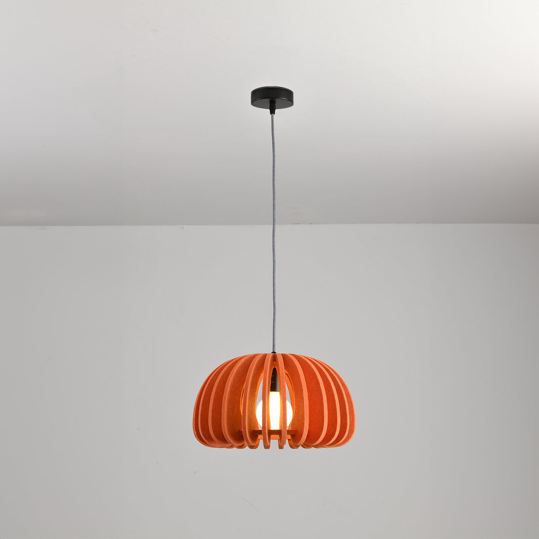 Elke Pumpkin Acoustic Pet Pendant Light