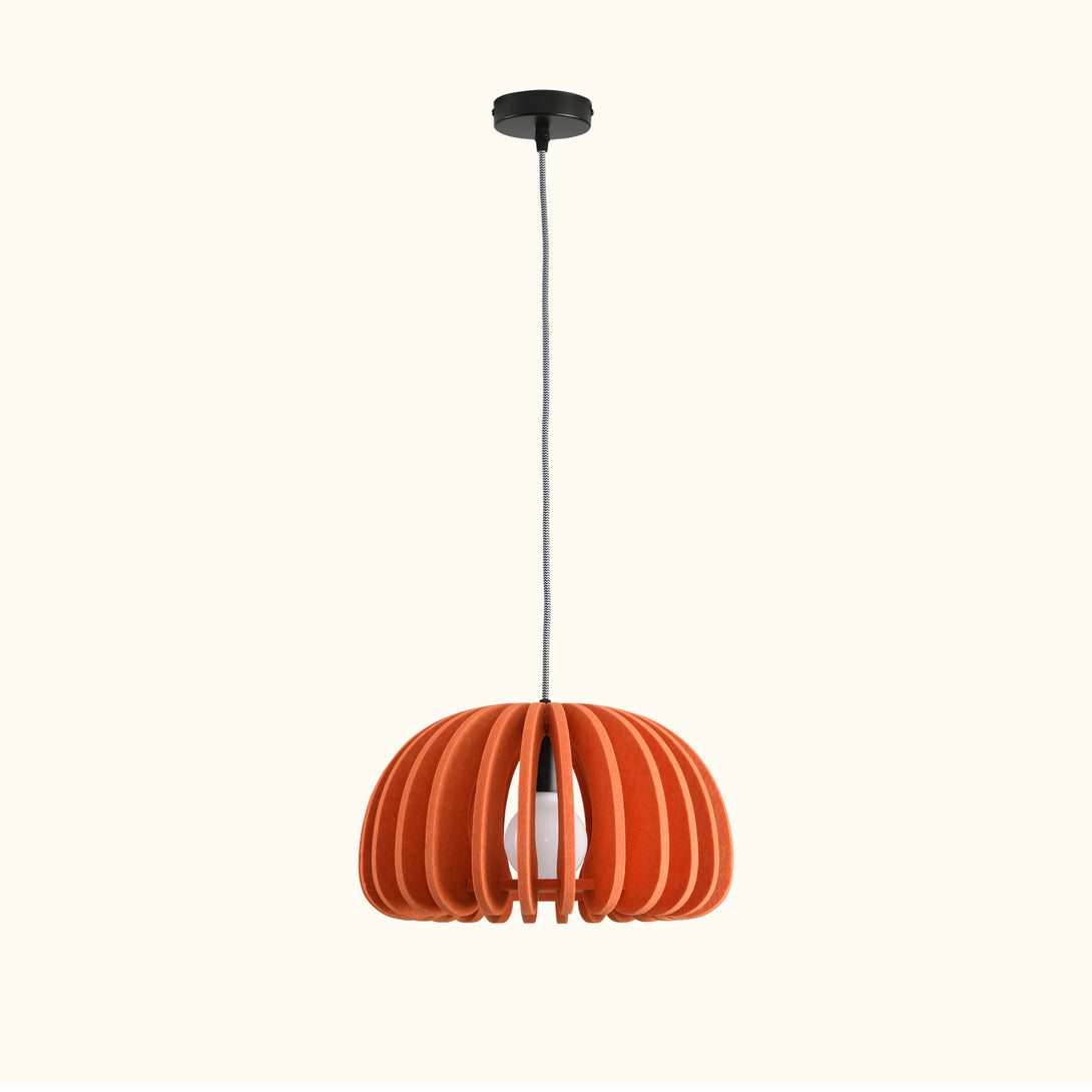 Elke Pumpkin Acoustic Pet Pendant Light