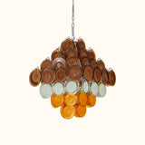 Gino Vistosi Mid Century Modern Disc Chandelier