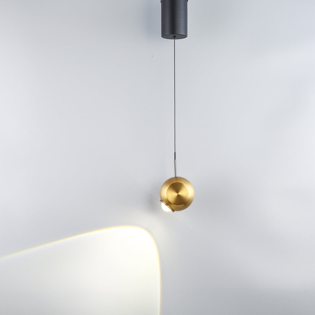 Golden Sphere Pendant Light