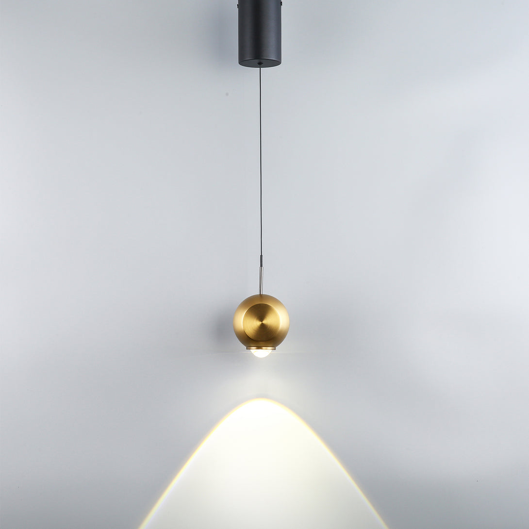 Golden Sphere Pendant Light