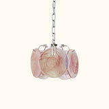 Italian Disc Pendent Lamp Murano Glass 1970s