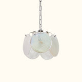 Italian Disc Pendent Lamp Murano Glass 1970s