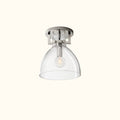 Machinist Glass Cloche Flushmount