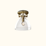 Machinist Glass Cloche Flushmount