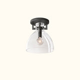 Machinist Glass Cloche Flushmount