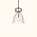Machinist Glass Cloche Pendant Light