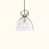 Machinist Glass Cloche Pendant Light