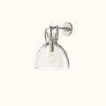 Machinist Glass Cloche Sconce