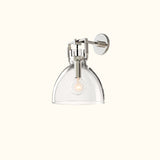Machinist Glass Cloche Sconce