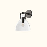 Machinist Glass Cloche Sconce