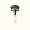 Machinist Glass Cylinder Flushmount