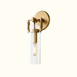 Machinist Glass Cylinder Sconce
