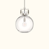 Machinist Glass Globe Pendant Light
