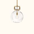 Machinist Glass Globe Pendant Light