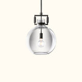 Machinist Glass Globe Pendant Light