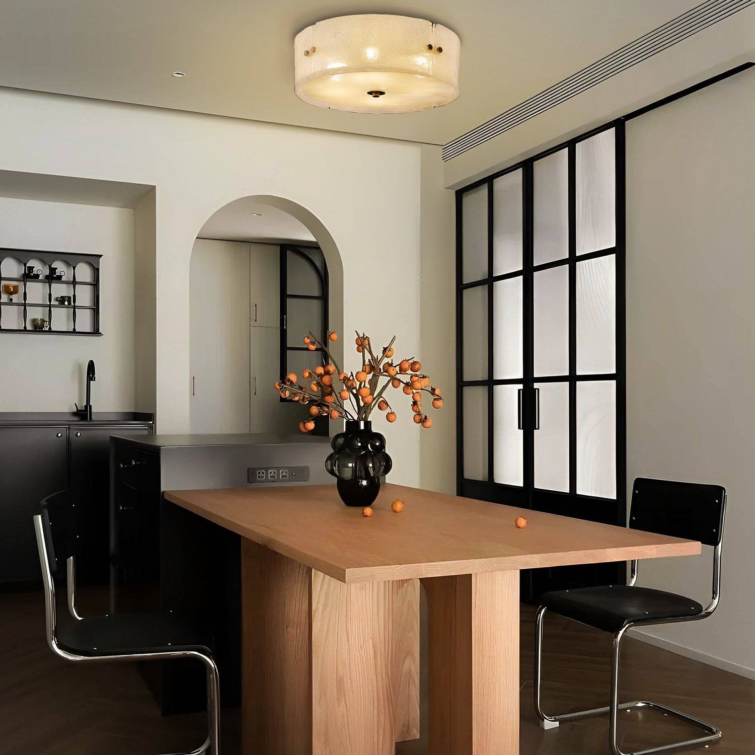 Modern_Antique_Brass_Textured_Glass_Ceiling_Light_Arteriors_04