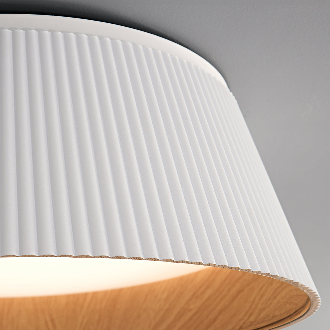 Modern Ribbed Ceiling Light