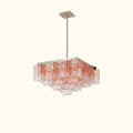 Monumental Interlocking Glass Chandelier