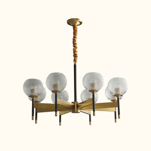 Orrefors_Ball_Brass_Chandelier_Visual_Comfort's_0002