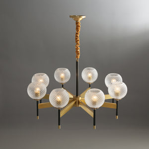 Orrefors_Ball_Brass_Chandelier_Visual_Comfort's_0008