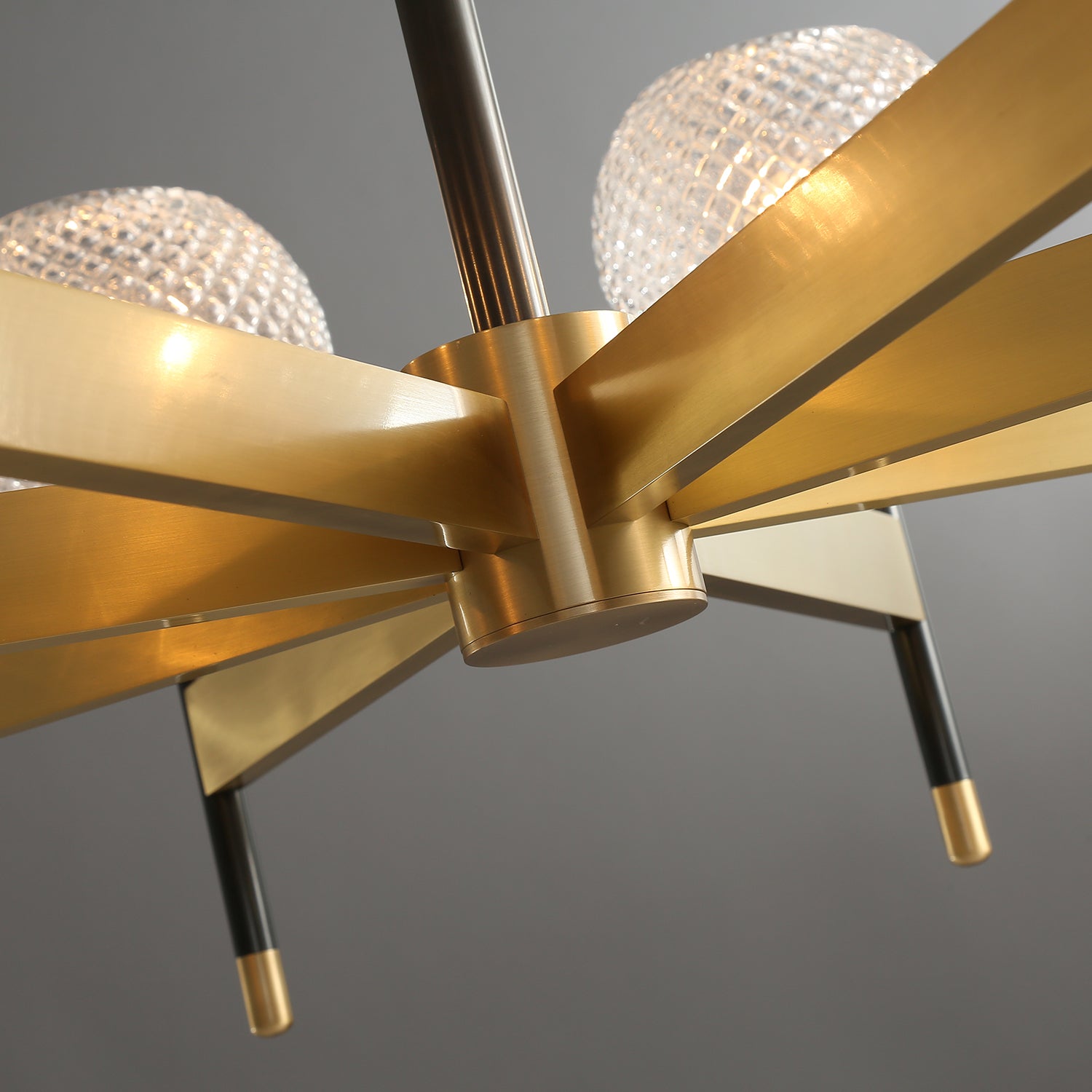 Orrefors_Ball_Brass_Chandelier_Visual_Comfort's_0012