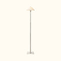 Pyramid Linen Shade Telescoping Floor Lamp