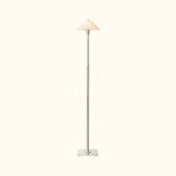 Pyramid Linen Shade Telescoping Floor Lamp