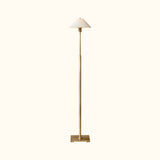 Pyramid Linen Shade Telescoping Floor Lamp