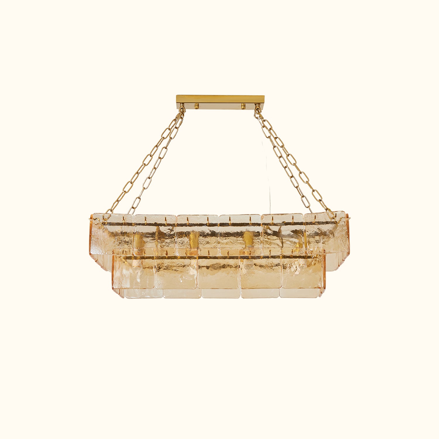 Regal Multi Tier Rectangular Chandelier