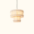 San Marco Alabaster Round Tiered Chandelier