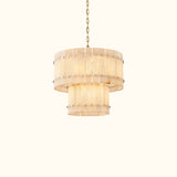 San Marco Alabaster Round Tiered Chandelier
