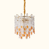 Sumptuous Italian Glass Chandelier, Murano, 1970