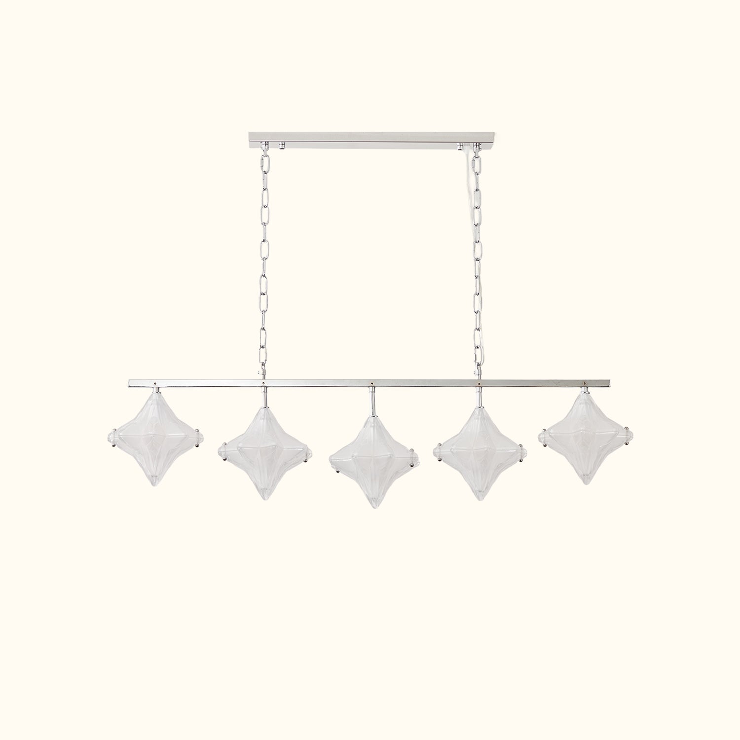 Vintage Italian Style White Starburst Liner Pendant