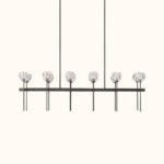 Boule De Cristal Clear Glass Double Linear Chandelier - Image 2