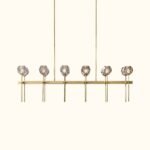 Boule De Cristal Clear Glass Double Linear Chandelier - Image 4