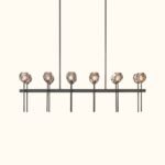 Boule De Cristal Clear Glass Double Linear Chandelier - Image 6