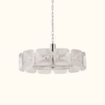 Clear and Green Crystal Pendant Light by Carl 1960s - Image 2