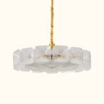 Clear and Green Crystal Pendant Light by Carl 1960s - Image 5