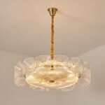 Clear and Green Crystal Pendant Light by Carl 1960s - Image 32