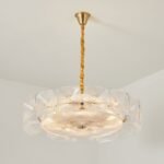 Clear and Green Crystal Pendant Light by Carl 1960s - Image 23