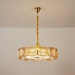 Clear and Green Crystal Pendant Light by Carl 1960s - Image 24