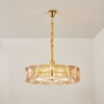 Clear and Green Crystal Pendant Light by Carl 1960s - Image 10