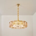 Clear and Green Crystal Pendant Light by Carl 1960s - Image 25