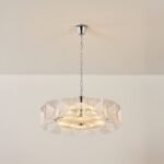 Clear and Green Crystal Pendant Light by Carl 1960s - Image 12