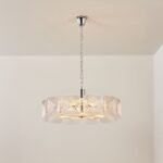 Clear and Green Crystal Pendant Light by Carl 1960s - Image 6